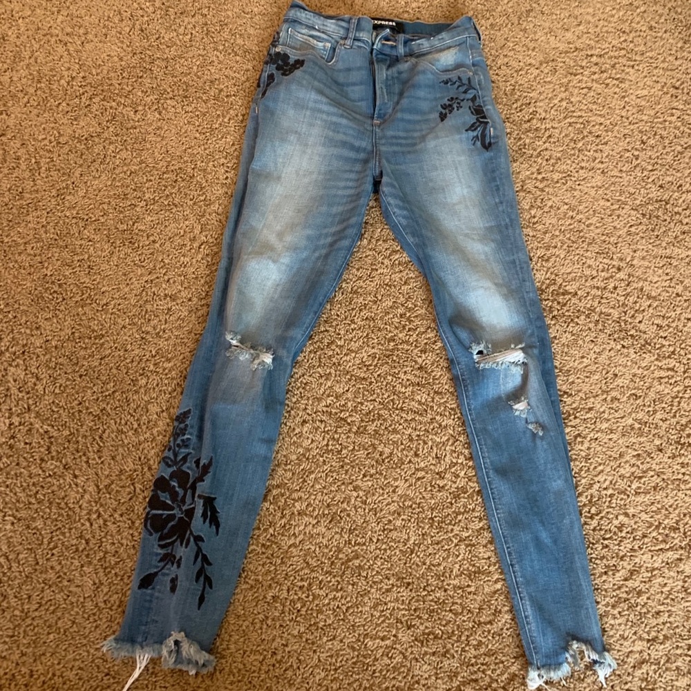 Embroidered jeans